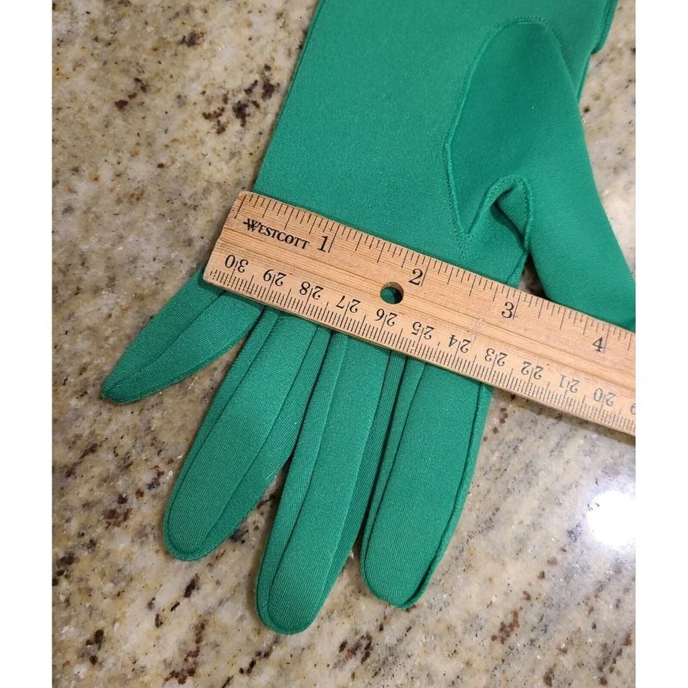 Vintage Size B M/L Green Nylon Stretch Formal 8